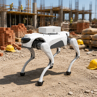 Un chien robotique bionique quadrupède pour usage domestique, compagnie, interaction vocale IA, robot haut de gamme pour cadeau d'anniversaire.