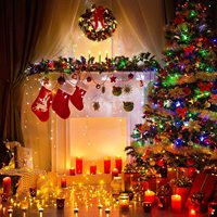 Fournitures de décoration de noël de pâques de haute qualité, lumières de noël d'extérieur imperméables pour la fête