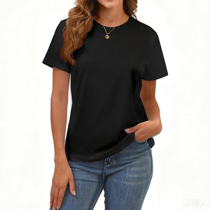 Camiseta Ligera de Manga Corta para Mujer, Hecha de Algodón Peinado con Acabado Suave y Versatilidad para el Día a Día - Product Image 1