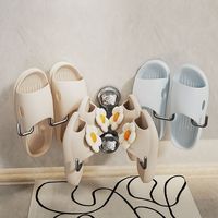 Étagère à chaussures murale à ventouse, sans perçage, pliable, 2 ou 4 niveaux