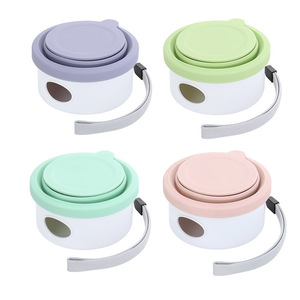 อุปกรณ์สัตว์เลี้ยง ชามพับได้แบบพกพาสำหรับพาสัตว์เลี้ยงออกนอกบ้าน ชามซิลิโคนพับได้สำหรับสุนัข ชามพับได้ - Product Image 1