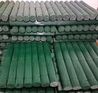 Kawat Florist Hijau Tua 18 Gauge 20 Inch Tahan Karat Untuk Rangkaian Bunga Dekorasi Pernikahan Seni DIY