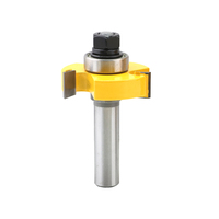 Doigt Joint Routeur Bit Carbure 12.7mm Tige 10mm Large 2 Flûtes 55HRC Ticn Enduit Bois Coupe Plancher Meubles Joint