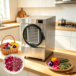 Secador de Alimentos Doméstico Ligero de Sobremesa, Equipo de Secado por Congelación, 20 kg/h, Apto para Frutas y Alimentos para Mascotas - Product Image 6
