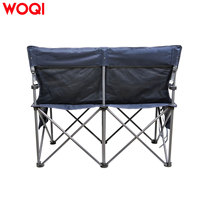Fauteuil de camping double WOQI pour 2 personnes avec assise et dossier rembourrés pour le camping/la randonnée/le trekking, fabriqué par Caddis Sports