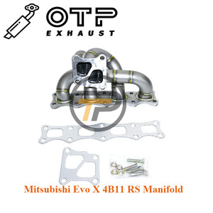 ท่อไอเสีย OTP สแตนเลส 304 สำหรับรถยนต์มิตซูบิชิ* <span class=keywords><strong>Evo</strong></span> X <span class=keywords><strong>Evo</strong></span> <span class=keywords><strong>10</strong></span> 4B11 ท่อไอเสียแบบท่อ <span class=keywords><strong>RS</strong></span> Manifold - Product Image 2