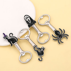 <span class=keywords><strong>2025</strong></span> mới nhất Halloween theo chủ đề kim loại móc chìa khóa sáng tạo bí ngô mở chai bia móc khóa - Product Image 2