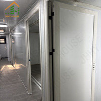Maison conteneur extensible JHHY personnalisée de 40 pieds avec salle de bain, maison modulaire préfabriquée écologique et mobile pour usage scolaire ou de bureau