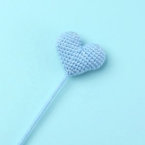 Flores de Corazón Tejidas a Mano, Flores Tejidas Realistas, Ramo de Ganchillo de Lana DIY, Regalo y Recuerdo - Product Image 6