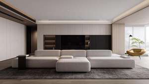 Muebles modernos de nuevo diseño 100 90 85 75 70 60 55 pulgadas de largo Smart Black Cabinet Tv Stands - Product Image 2