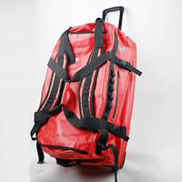 Sac à dos et sac étanche de voyage extérieur 90L personnalisé OEM, avec roulettes, fermeture éclair et design portable
