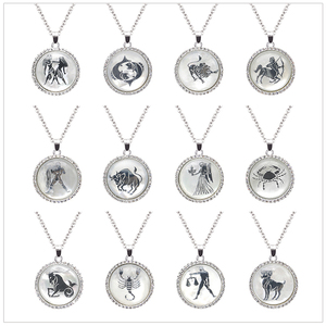 <span class=keywords><strong>Collar</strong></span> <span class=keywords><strong>de</strong></span> Latón Plateado con Concha <span class=keywords><strong>de</strong></span> Nácar <span class=keywords><strong>de</strong></span> los 12 Signos del Zodiaco, Precio Directo <span class=keywords><strong>de</strong></span> Fábrica, Gran Oferta, con la Mejor Calidad y Bajo Precio - Product Image 6