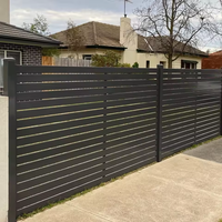 Clôture décorative en aluminium de 3 m, finition thermolaquée étanche, style haut de gamme populaire, pour jardin, piscine, ranch, aménagement paysager et sécurité.