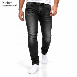 Jeans de travail pour hommes OEM, style streetwear, en denim épais, fournisseur en gros pour les marques de détail américaines, faible MOQ - Product Image 2