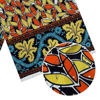 Kain perca kain perca katun Afrika kualitas tinggi 2025 bahan jahit kain Pagne Ankara cetak lilin kain Pagne 6 Yard