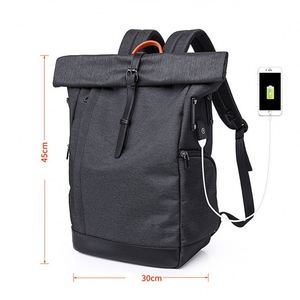 New Fashion Unisex Laptop <b>Backpack</b> Waterproof Lightweight <b>Rolltop</b> School Bags <b>Backpack</b> - Product Image 3