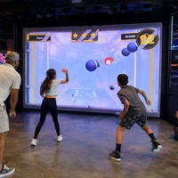 Jeu interactif de lancer de balles d'Halloween, défi sportif de projection murale Match 3 pour événements festifs, location, FEC, aire de jeux intérieure