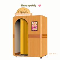 Kiosque Photobooth Intelligent Populaire pour Centre Commercial, Distributeur Automatique Tout-en-un Numérique à Monnayeur pour Photos Personnalisées en Libre-Service