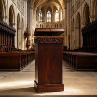 Pupitre d'église en bois sur mesure, pupitre de qualité supérieure, parfait pour les séminaires, les salles de conférence et les auditoriums