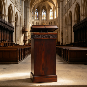 Atril de Madera Personalizado para Iglesia, Púlpito Premium, Ideal para Seminarios, Salas de Conferencias y Auditorios - Product Image 4