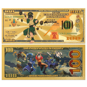 Klassieke tv-serie verzamelobject cartoon souvenir bankbiljet plastic anime gouden folie bankbiljet - Product Image 2