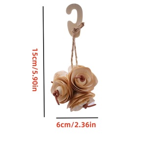 ของเล่นทำมือ Muxuan ดอกไฮเดรนเยีย ดอกโบตั๋น ของเล่นสำหรับนก บรรเทาอาการคัดจมูก อุปกรณ์สำหรับนก - Product Image 4