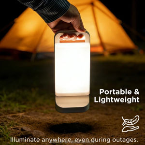 Linterna Solar de Emergencia para Camping, Recargable, Batería de 6000mAh, IP65 Impermeable, Luz Blanca Neutra de 280 Lúmenes - Product Image 6