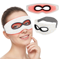 Masseur oculaire en silicone LED sans fil 7 couleurs, rechargeable par USB, masque de beauté électrique sans fil avec minuterie intelligente