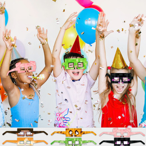 Gafas de Papel con Diseño de <span class=keywords><strong>Minecraft</strong></span> Estilo Pixel para Fiestas de Cumpleaños Infantiles, Máscaras, Decoración para Fiestas, Servicio Personalizado - Product Image 2