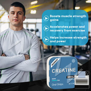 Mint Blast <b>Creatine</b> Oral Thin Film Energy & Strength Boost Supplement Muscle Growth Support <b>Creatine</b> Oral Strips for Adults - Product Image 3