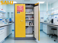 Armoire de sécurité ignifuge à double porte EUS3030 SAI-U, armoire à double paroi ignifugée avec bac de récupération intégré