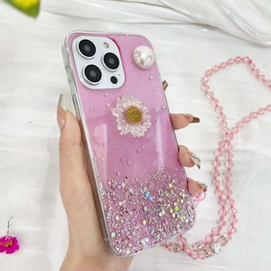 Funda de teléfono de lujo con cordón para <span class=keywords><strong>iPhone</strong></span>, collar de perlas, cadena, para <span class=keywords><strong>iPhone</strong></span> 14, 13, <span class=keywords><strong>12</strong></span> Pro, Max <span class=keywords><strong>MiNi</strong></span>, 11 Pro, XR, X, XS, 7, 8, novedad de <span class=keywords><strong>2023</strong></span> - Product Image 1