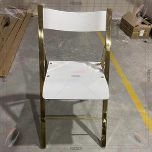 <span class=keywords><strong>Chaises</strong></span> <span class=keywords><strong>pliantes</strong></span> en gros d'usine <span class=keywords><strong>Chaises</strong></span> de salle à manger d'événement blanc pour la réception de banquet de fête - Product Image 2