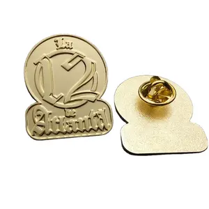 Fashion Lapel Pin Business Custom Metal Badge Free Design 3D Sandblast Pins Lapel Pin