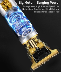 Kit de Afeitado y Recorte de Pelo Impermeable para Hombre, con Cuchillas de Acero Inoxidable USB, Recortadora de Bigote y Láminas en T, Recortadora de Pelo Eléctrica para el Hogar - Product Image 3