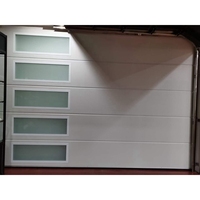 Panneau isolant pour porte de garage automatique moderne en acier galvanisé imperméable à l'eau Surface finie Sécurité Portes de garage en acier