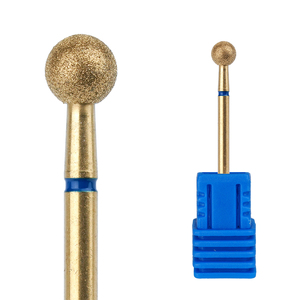 High End Gold Coating Nail Cuticle Clean Bit Rotary Burr Electric File Manicure <strong>Diamond</strong> Nail Drill Bits For Beauty Salon