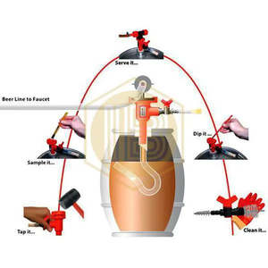 Rubinetto di estrazione verticale doppio Cask Widge - Product Image 3