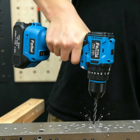 Perceuse sans fil 21V à batterie lithium, mandrin 0,8-10mm, 20+1 réglages de couple pour installation domestique et travail du bois
