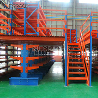 Système d'étagères réglables en acier robuste Nelson Custom Steel avec une capacité de charge de 500 kg pour entrepôt, mezzanine, plateforme de stockage