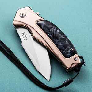 Cuchillo Plegable con Mango de Resina para Dropshipping en Shopify, Herramienta de Supervivencia para Exteriores, Alta Dureza, Multifuncional, para Camping y Uso Diario - Product Image 2