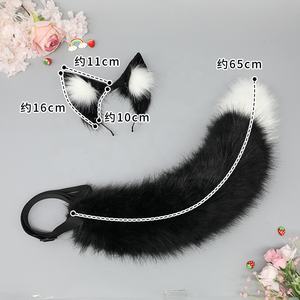 Livraison immédiate Bandeau d'oreille de renard blanc japonais Animal en peluche Cosplay Accessoire pour cheveux Lolita Droit - Product Image 4