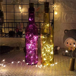 Luci a Corda LED Personalizzate OEM per Bottiglie di Vino, Funzionamento a Batteria, Filo di Rame IP44 per Interni, 1m 3500K Bianco Caldo, Decorazione - Product Image 3