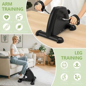 Mini-vélo <span class=keywords><strong>elliptique</strong></span> de bureau électrique pour exercices <span class=keywords><strong>assis</strong></span> des jambes, modèle ovale pour seniors, avec pédales et télécommande, entièrement assemblé - Product Image 4