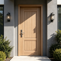 Porte intérieure contemporaine, surface lisse pré-finie, longue durée de vie, facile à nettoyer, isolation acoustique 30 dB, conforme CE, pour les maisons