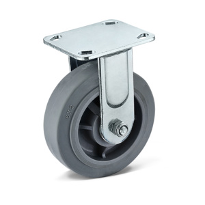 Anpassbare 4-Zoll-Lenkrollen, 5-Zoll-, 6-Zoll-, 8-Zoll-Schwerlast-Festrollen aus TPR-Kunstgummi für Industrieanwendungen - Product Image 1