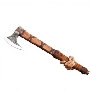 <b>Wood</b> Cutting Hand Axe With Carbon Steel Head And Natural Hardwood Handle For Garden And Camping <b>Wood</b> Axe for Sale - Product Image 5