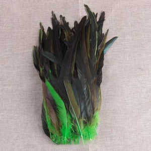 Bán Buôn Trang Trí Nội Thất Dài Tie Nhuộm Màu Đen Màu Hồng xâu chuỗi Coque Đuôi Gà Lông Tự Nhiên Dậu Lông Cho Hàng Thủ Công Trang Phục Trang Phục - Product Image 5