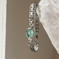 IEKE Nouvelle montre d'été écologique à cadran mini en quartz vert menthe fraîche pour femme, vente en gros d'usine, commerce extérieur, diffusion en direct