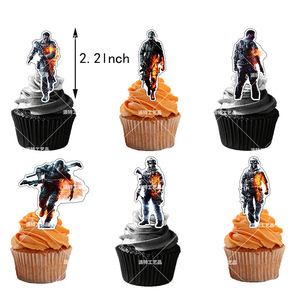 Ensemble de décoration d'anniversaire inspiré de <span class=keywords><strong>Call</strong></span> <span class=keywords><strong>of</strong></span> <span class=keywords><strong>Duty</strong></span> : Bannière, décorations de gâteau et ballons de jeu pour événements de garçons et baby showers - Product Image 5